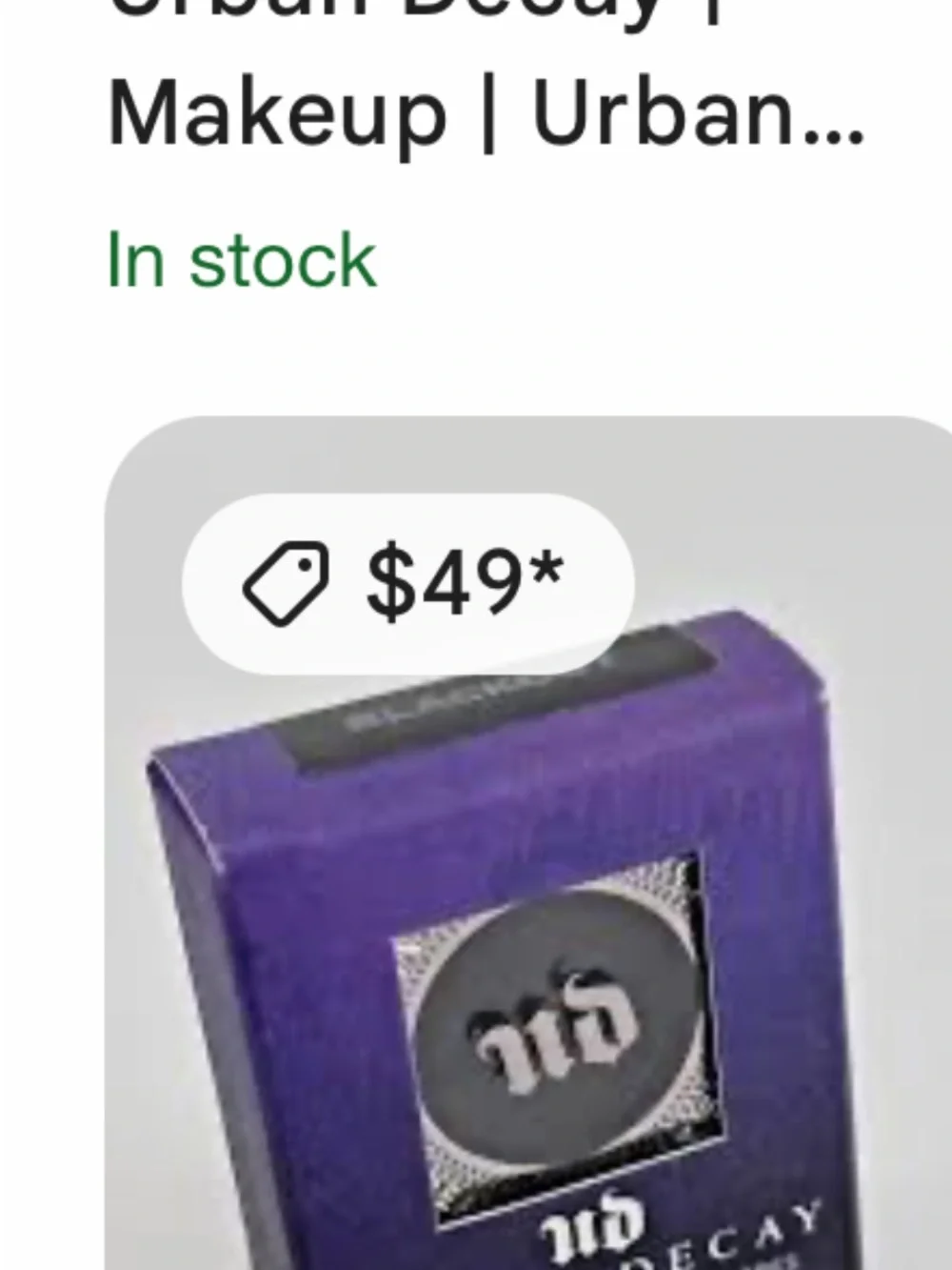 Urban Decay Eyeshadow shade mushroom shimmer